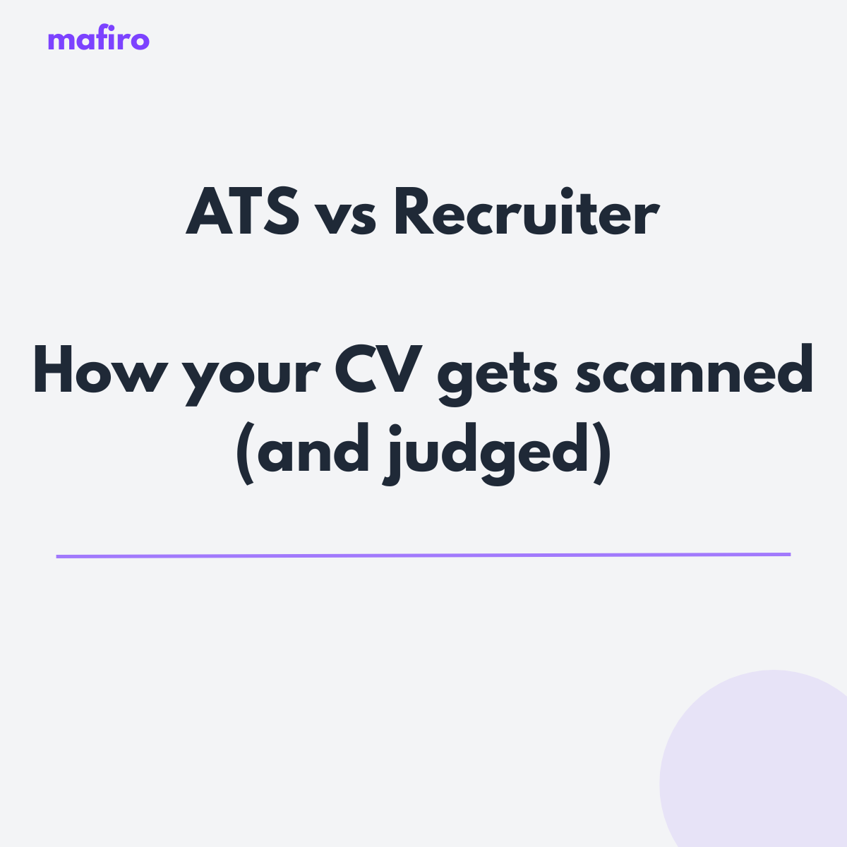 ATS vs Recruiter: How your CV gets scanned (and judged)