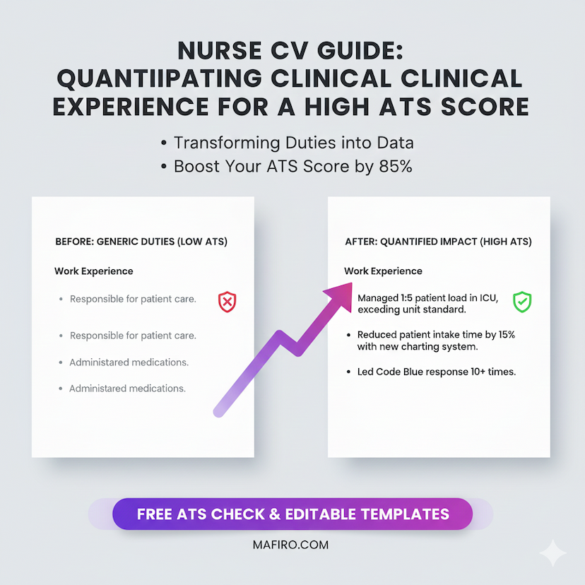 Nurse CV guide: quantifying clinical experience for a high ATS score